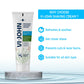 VI-JOHN Dermatologically Tested Premium Claming Aqua Shaving Cream Enriched with Aloevera & Almond Oil free From Silicone,Paraben & Mineral Oil | Swadesiicart