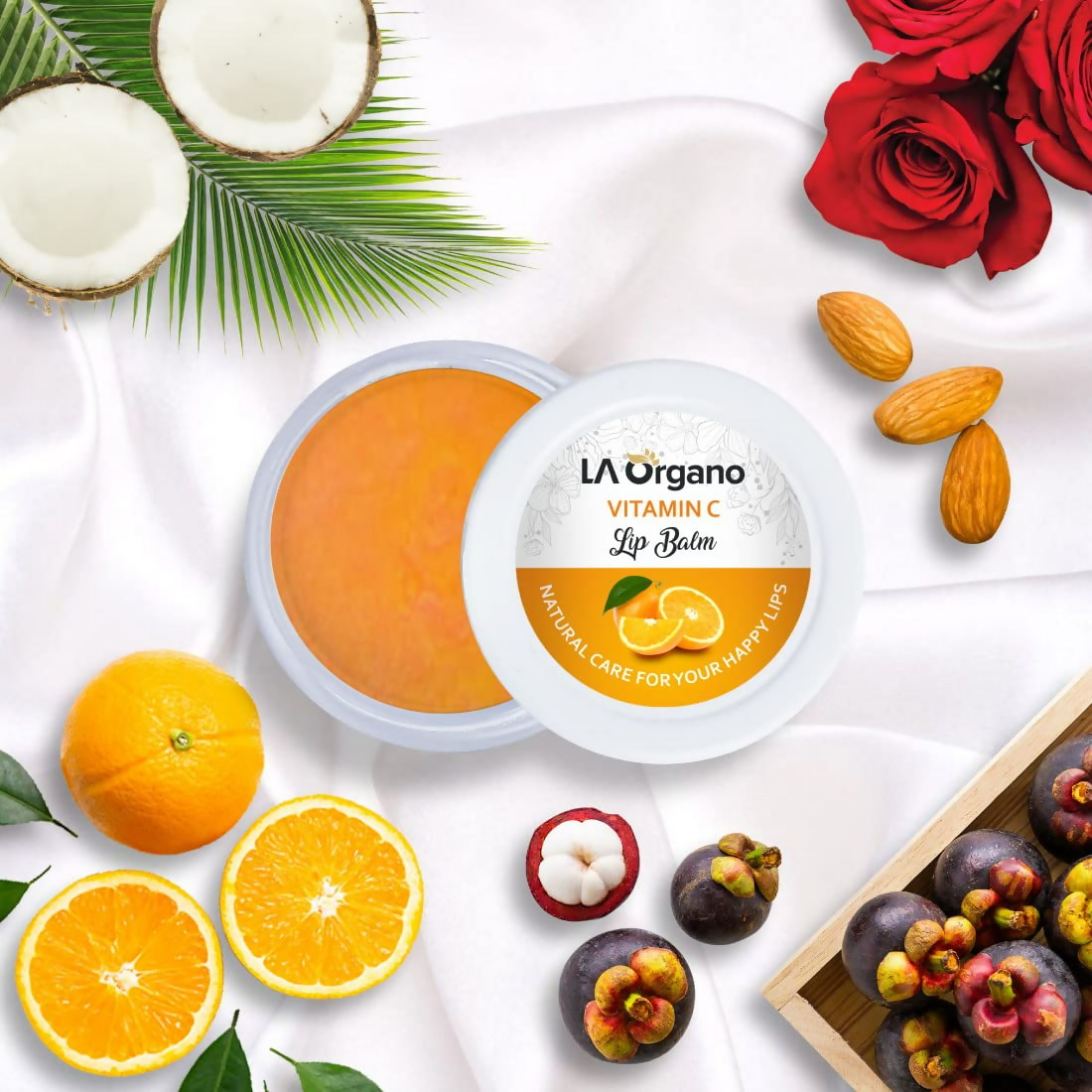 LA Organo Vitamin C Natural Lip Balm - Swadesiicart
