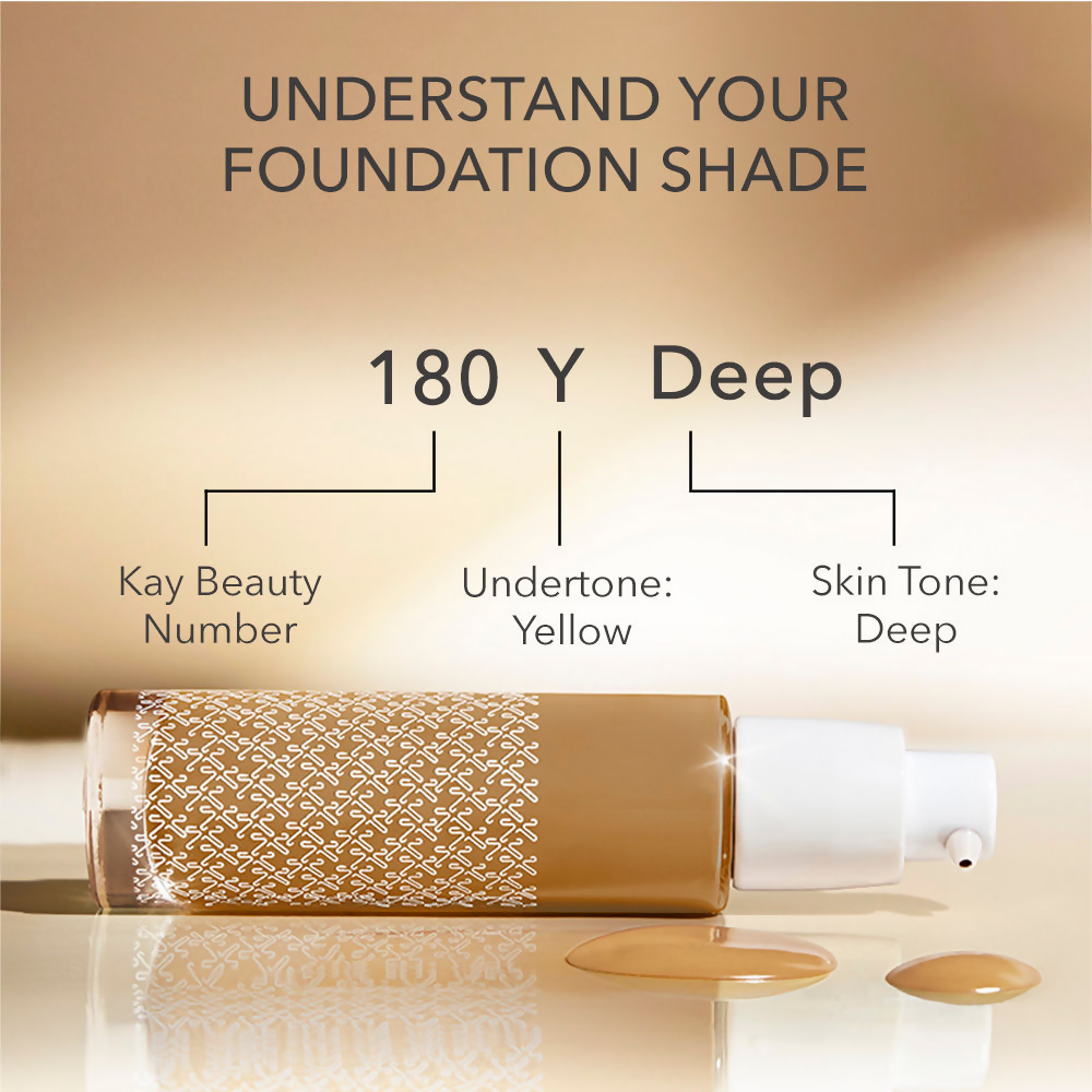 Kay Beauty By Katrina Kaif Hydrating Foundation - 180Y Deep | Swadesiicart