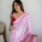 Vamsee Vani Pink Georgette Saree - Swadesiicart