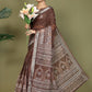 Shree Shyam Fashion Cotton Brown Saree