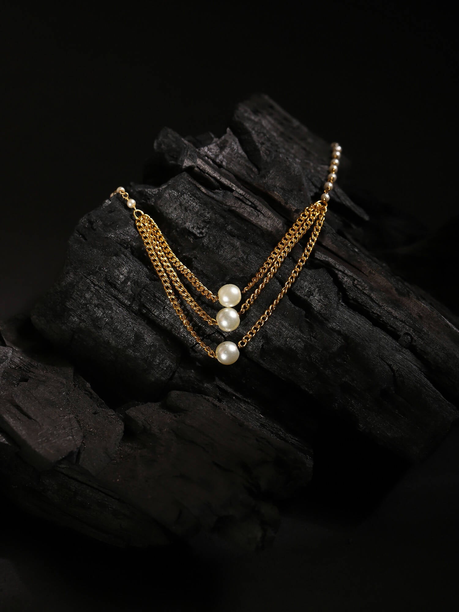 Women's Gold-Polished Chain - Ruby Raang | Swadesiicart