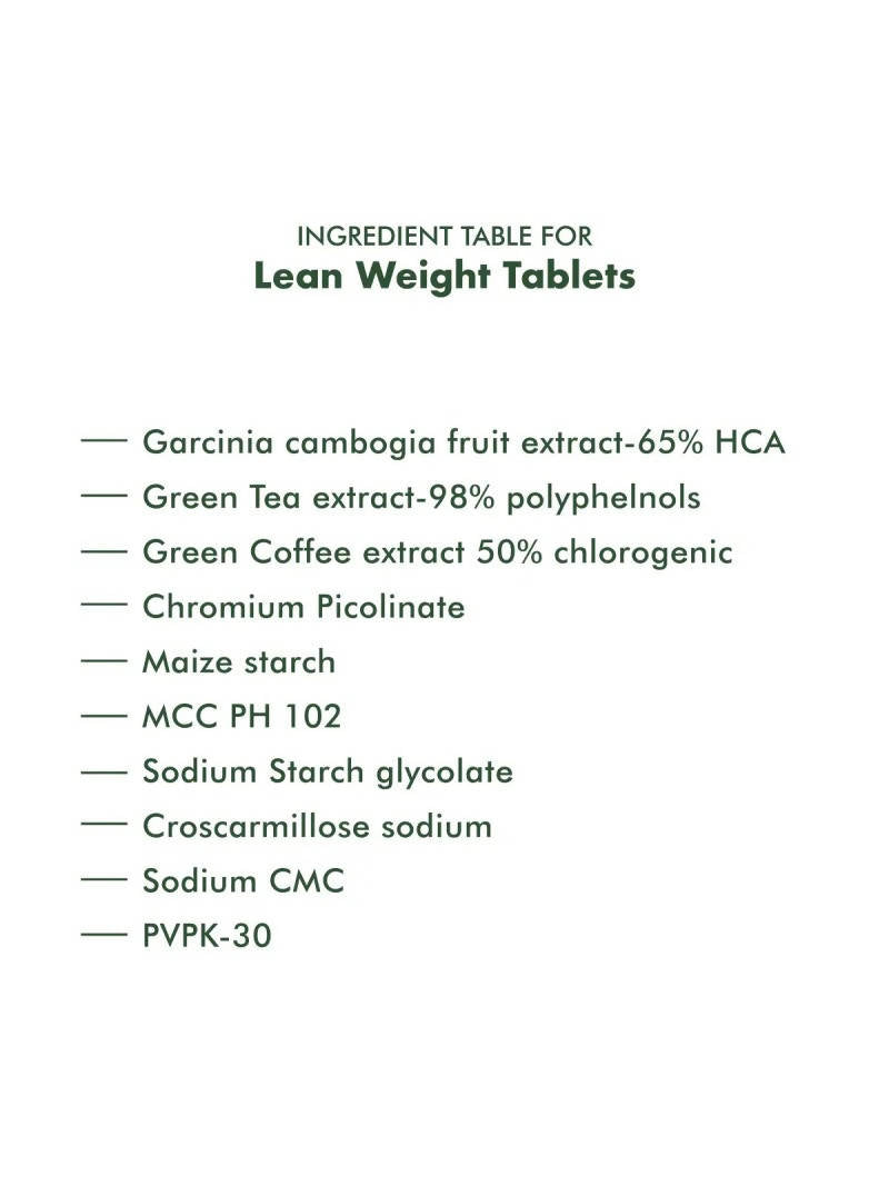 Man Matters Lean Weight Tablets For Men | Swadesiicart
