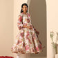 Pomcha Jaipur White Gul Sufiyana Angrakha Set | Swadesiicart