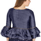 Aastha Fashion Women's Navy Blue Art Silk Bell Sleeves attire with Poly Cotton Lining Blouse