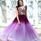Jyoti Fashion Women's Wine Sequins Embroidery Faux Blooming Anarkali Dress | Swadesiicart