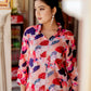 Vaasva Women Multi-colour Muslin Floral Print Shirt & Pant (Co-ords set) - Swadesiicart
