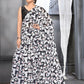 Aayaa Designer Printed Georgette Saree - Multi Color