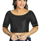Aastha Fashion Women's Black Art Silk Designer Party Wear Readymade Blouse