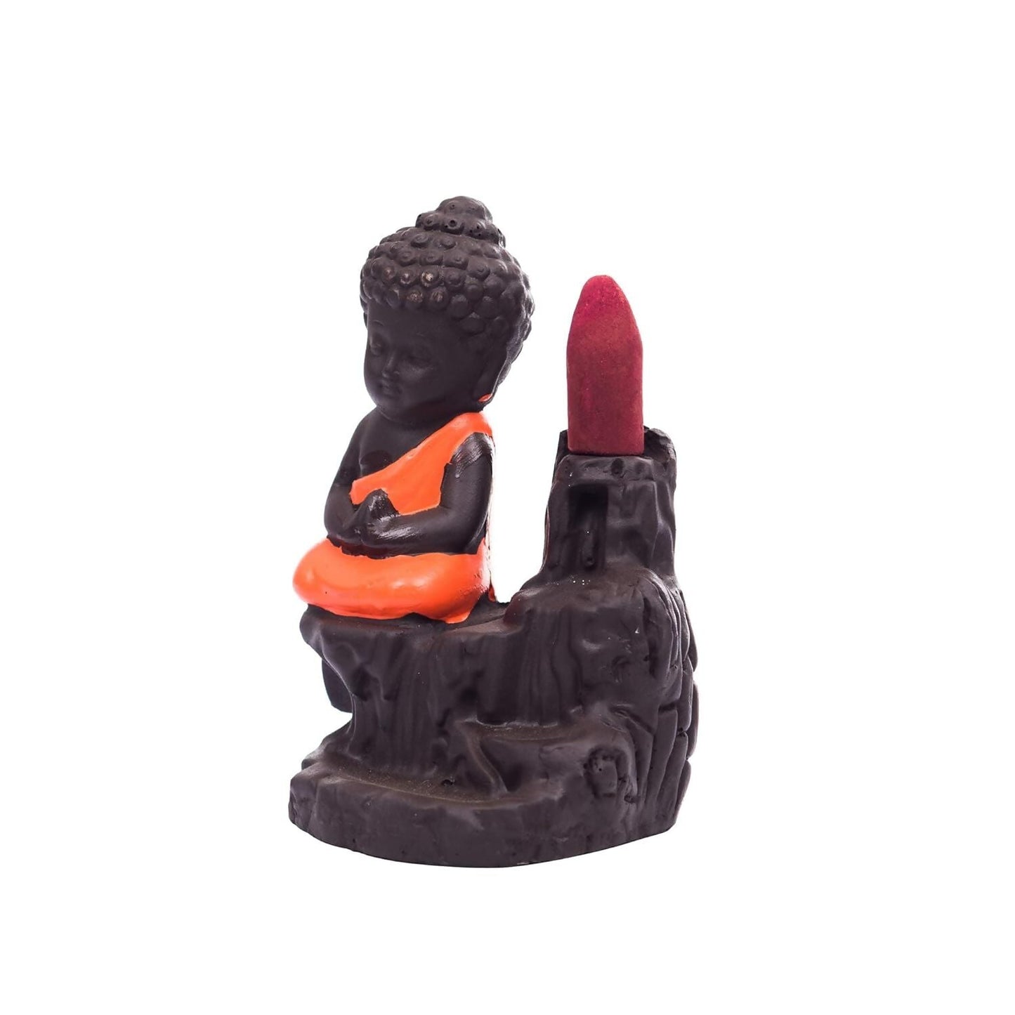 eCraftIndia Meditating Monk Buddha Idol - Swadesiicart