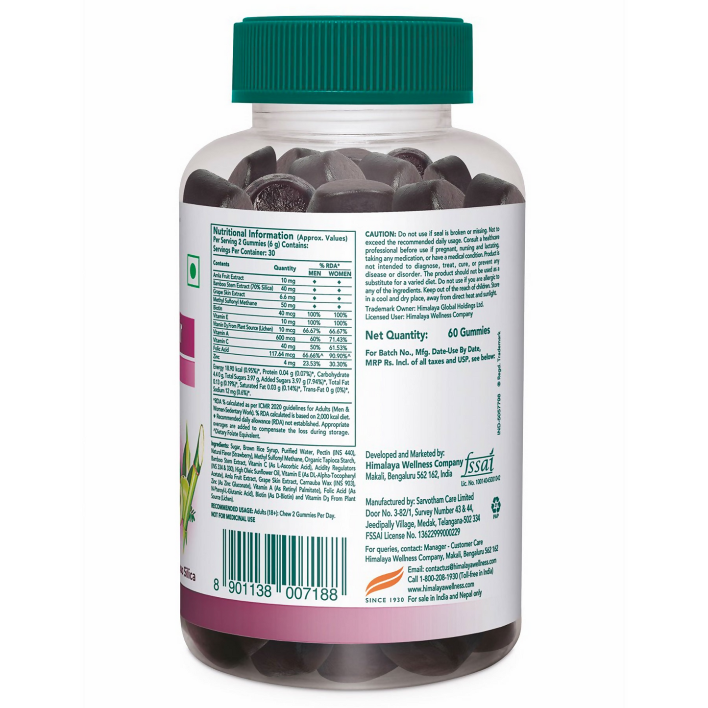 Himalaya Herbals Healthy Hair Gummies - Swadesiicart
