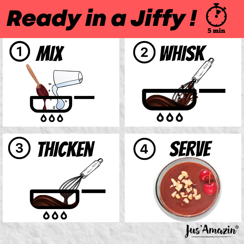 Jus Amazin 5-Minute Chocolate Mousse - Swadesiicart