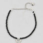 VOJ Set of 2 Butterfly Black Beads Anklet - Swadesiicart