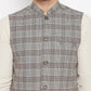 Even Apparels Multi Merino Men's Nehru Jacket-Contrast Lining-Free Pocket Square | Swadesiicart