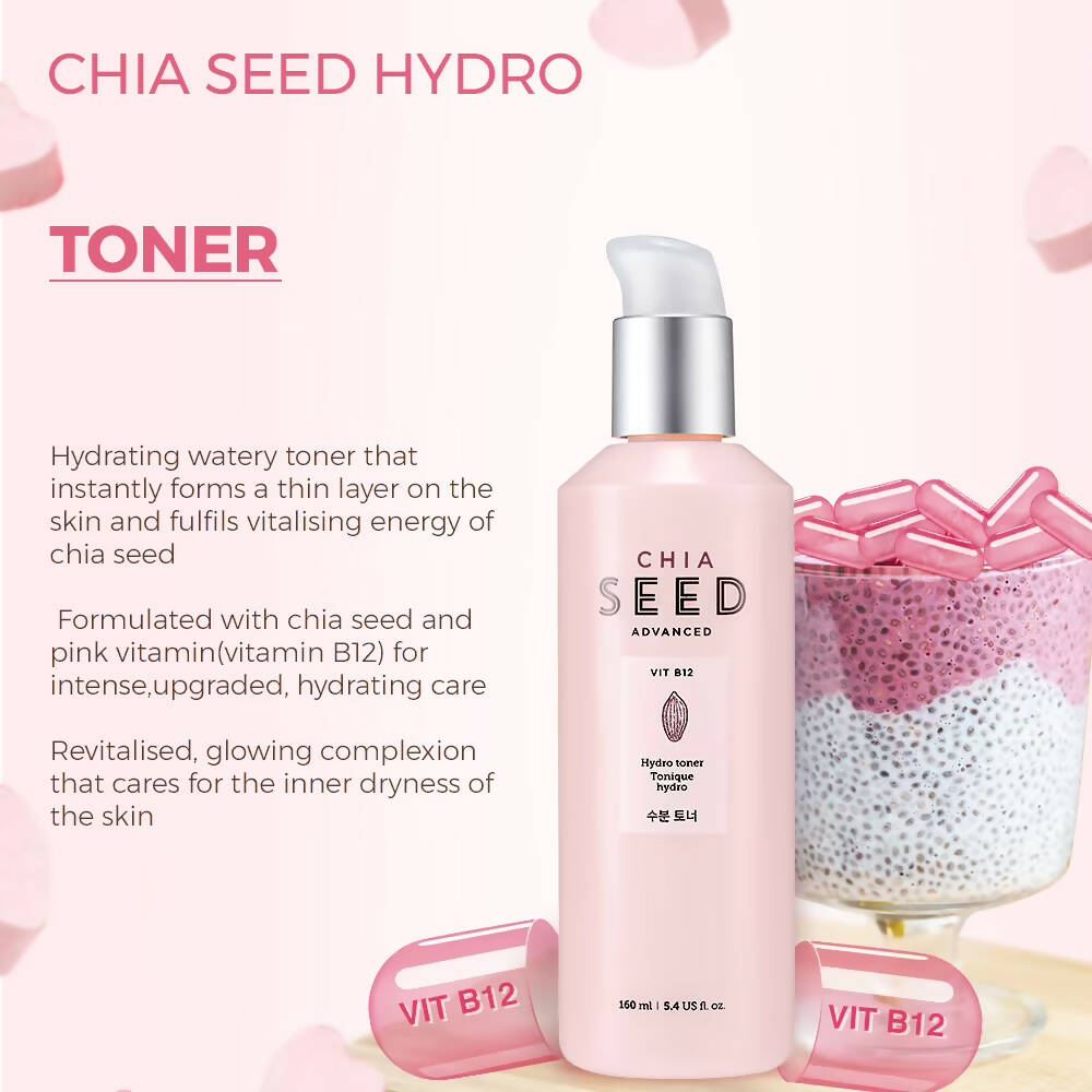 The Face Shop Chia Seed Hydro Toner - Korean Skincare | Swadesiicart