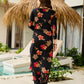 The52 Black Women's Gorgeous Printed Silk Blend Fabric Straight Kurta, Pant and Dupatta Set - Swadesiicart