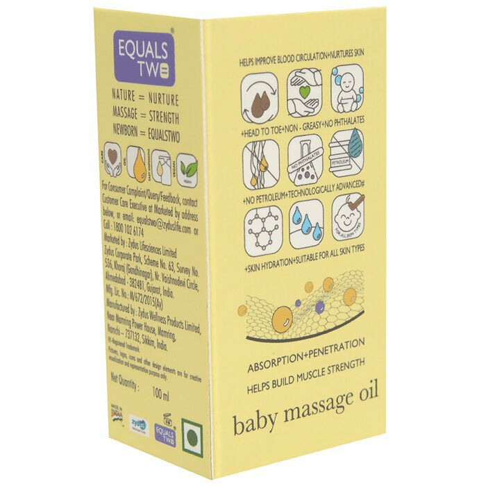 Equals Two Baby Massage Oil | Swadesiicart