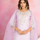 Ethnic Festive Wear Chanderi Pink Stitched Suit With Dupatta - Tanisha | Swadesiicart