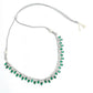 Mominos Fashion Johar Kamal Silver-Plated American Diamond Green Choker Set | Swadesiicart