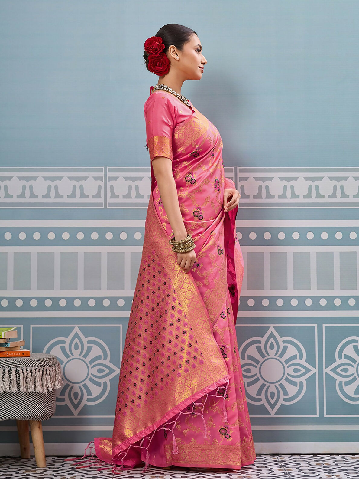 Shree Shyam Fashion Gajari Silk Saree