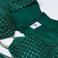 House of Panchhi Green Organza Siroski Stone Work Leheriya Print Lehenga Choli & Dupatta | Swadesiicart