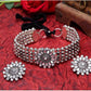 Mominos Fashion Silver color Necklace with Kundan work Mangalsutra - Mominos Fashion