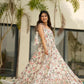 Aayaa Designer Cambric Cotton Printed Full Flaired Gown - Multi Color