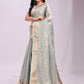 Shree Shyam Fashion Organza Sky Blue Saree