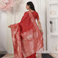 Shree Shyam Fashion Lichi Silk Red Saree