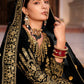 Black Velvet Front & Back Embroidery Wedding Anarkali Suit - Emponline | Swadesiicart