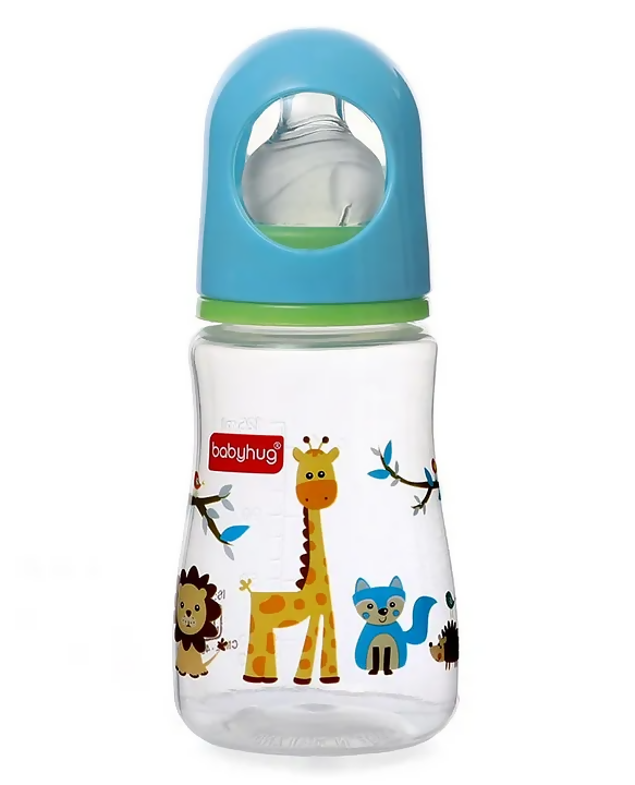 Babyhug Bubble Anti-Colic Sterilizable Feeding Bottle Blue - Swadesiicart