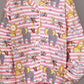 Breathables Kids Cotton Night Suit – Red & White Jungle Stripe Shirt & Pyjama Co-Ord Set For Boys & Girls