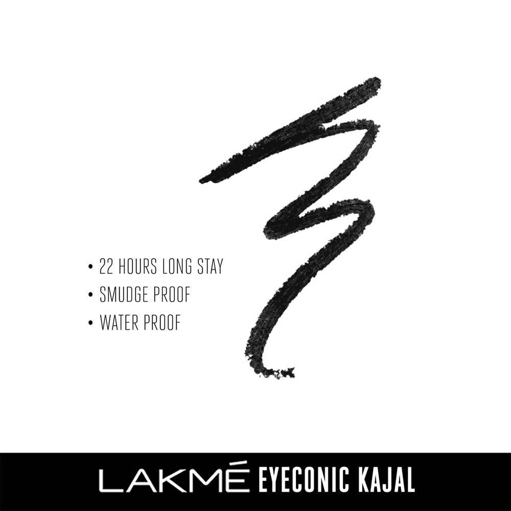 Lakme Eyeconic Kajal- Deep Black - Swadesiicart