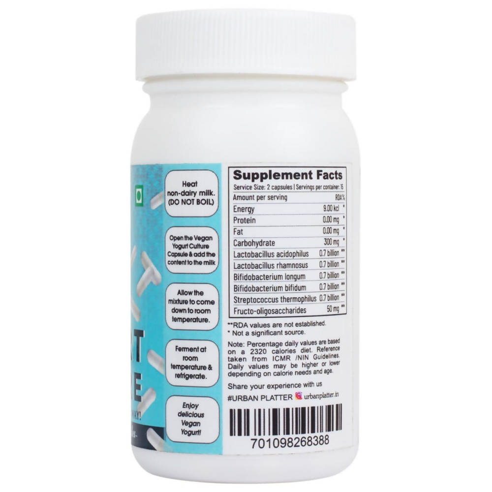 Urban Platter Vegan Yogurt Culture Capsules | Swadesiicart