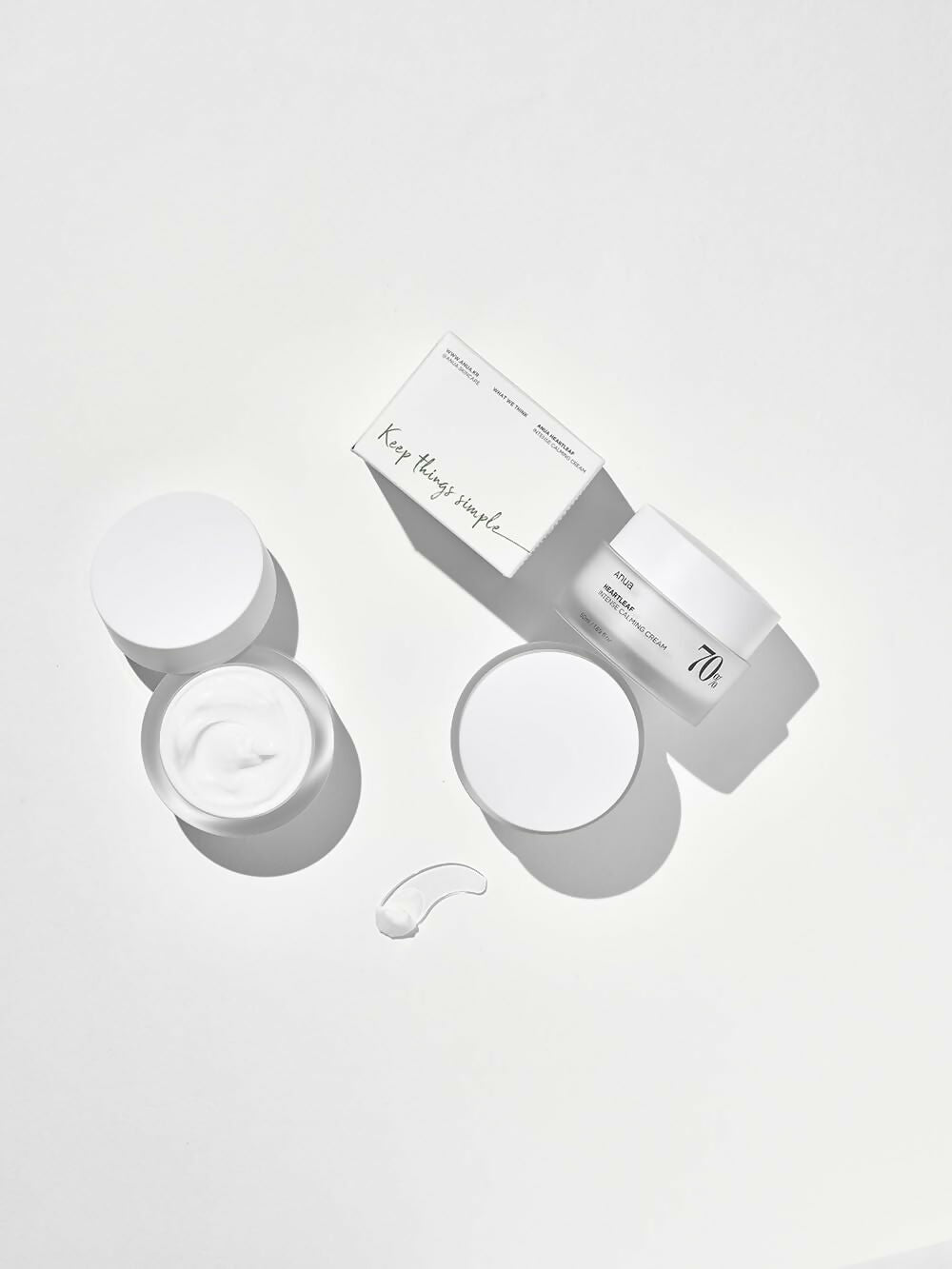 Anua Heartleaf 70 Intense Calming Cream With Ceramide, Panthenol, Heartleaf Extract - Korean Skincare | Swadesiicart