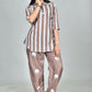 Morchari Digital Print Semi Muslin Co-Ord Set Top & Trouser-Multicolor - Swadesiicart
