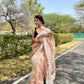 Vamsee Riddhi-Siddhi -1 Brown Organza Saree - Swadesiicart