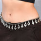 VOJ Oxidised German Silver Adjustable Waist Belt | Swadesiicart