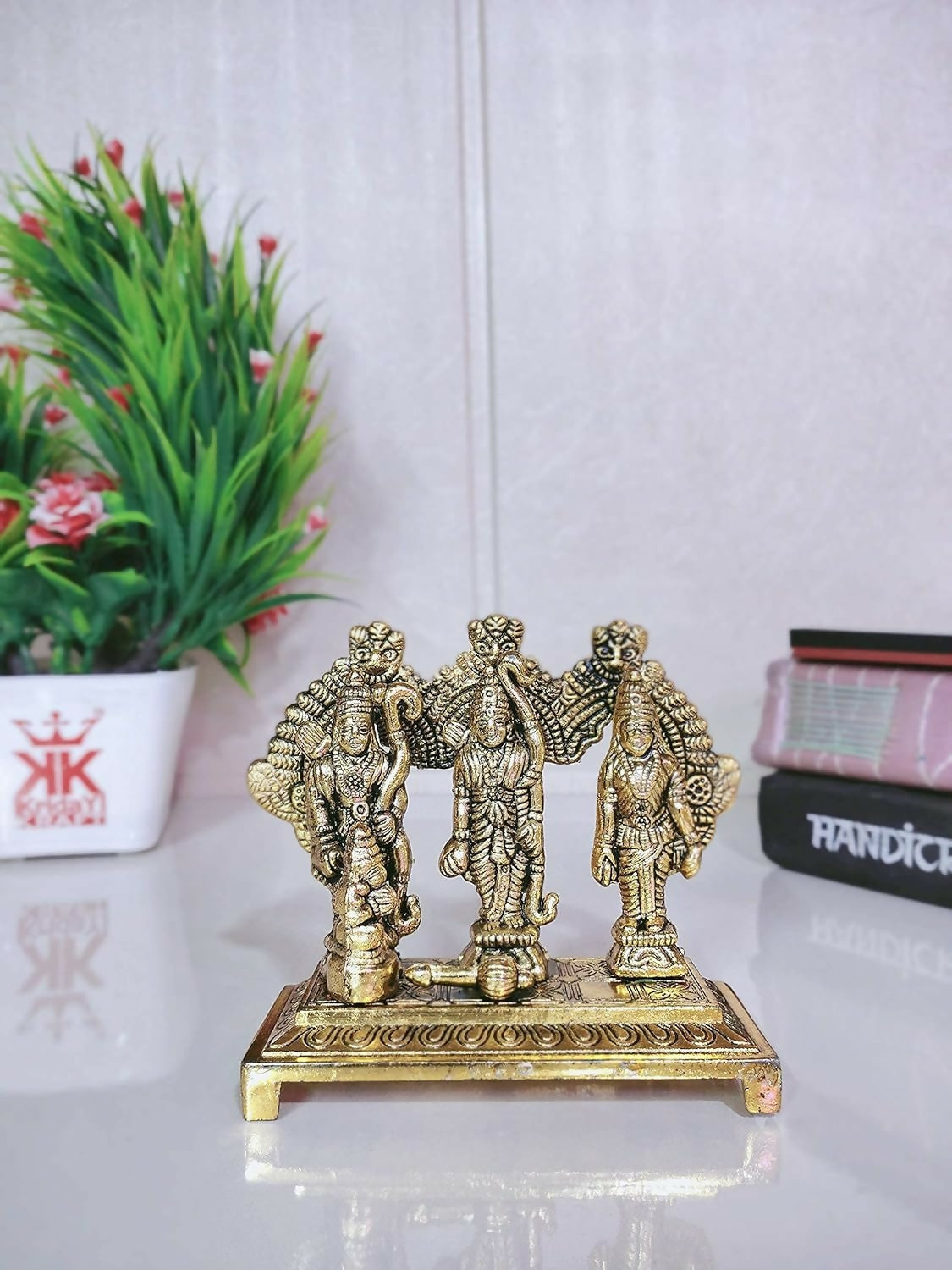 KridayKraft Shri Ram Darbar Metal Statue - Swadesiicart