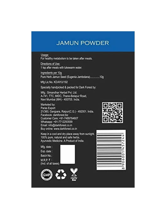 Dark Forest Glucose Control Combo | Swadesiicart