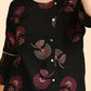 Anubhutee Black & Golden Printed Straight Kurti | Swadesiicart