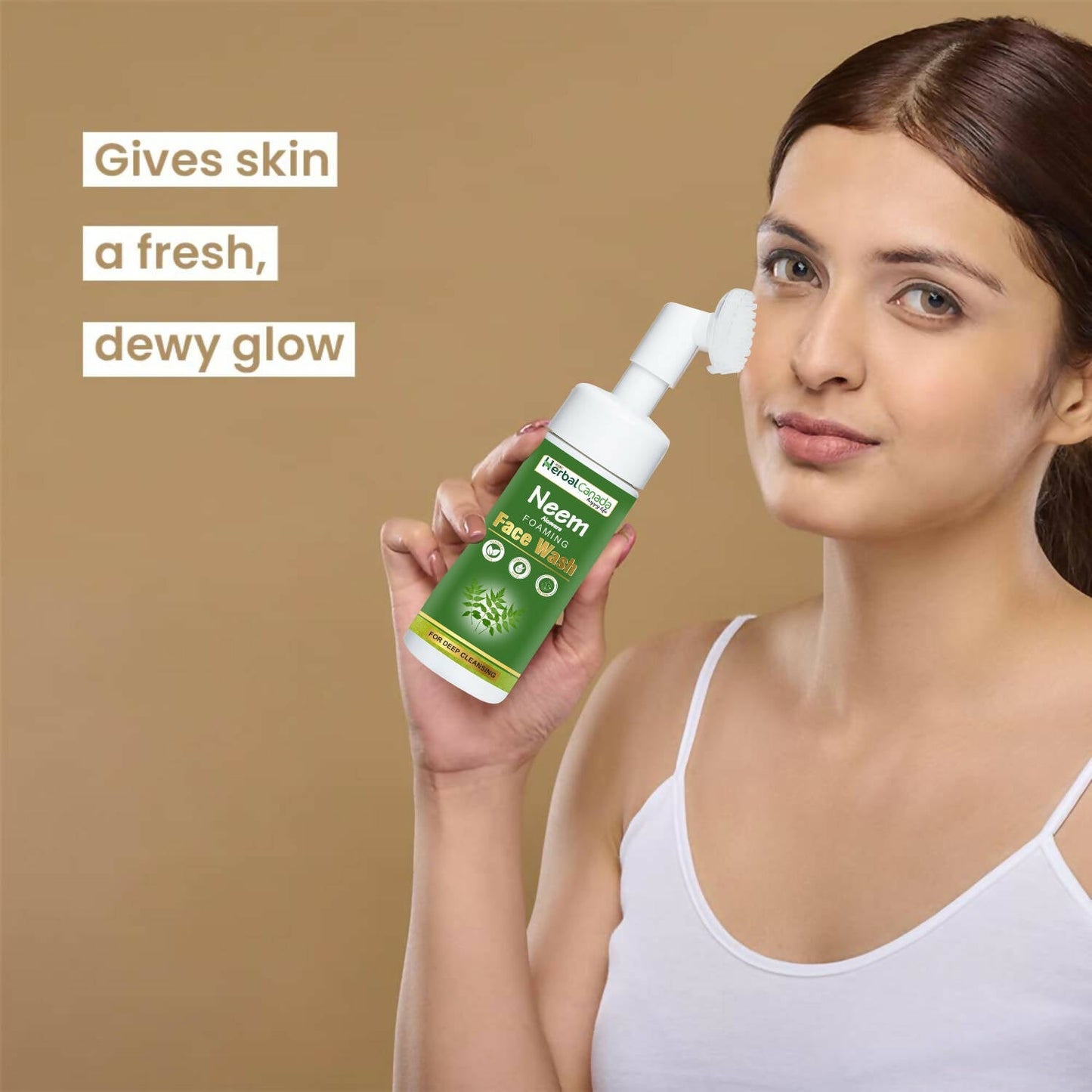 Herbal Canada Neem Foaming Face Wash - Swadesiicart