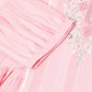 Pink Viscose Rayon Yoke Embroidered A-line Top - Tarini - Swadesiicart