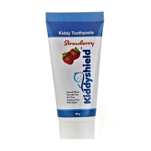 Kiddyshield Fluoride Free Formula Baby Toothpaste Strawberry For Kids 1- 5 Years - Kiddyshield