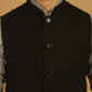 Even Apparels Pure Wool Nehru Jacket - Black | Swadesiicart