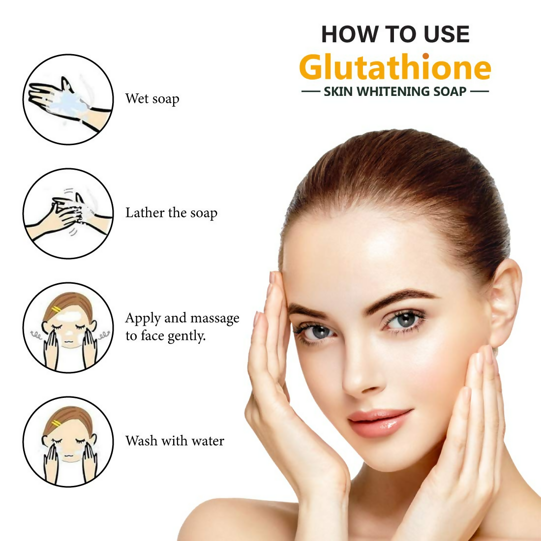LA Organo Glutathione Haldi Chandan Skin Lightening & Brightening Soap | Swadesiicart