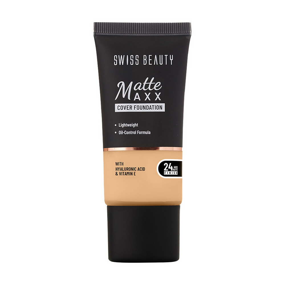 Swiss Beauty Matte Maxx Cover Foundation - 6 Deep Warm | Swadesiicart