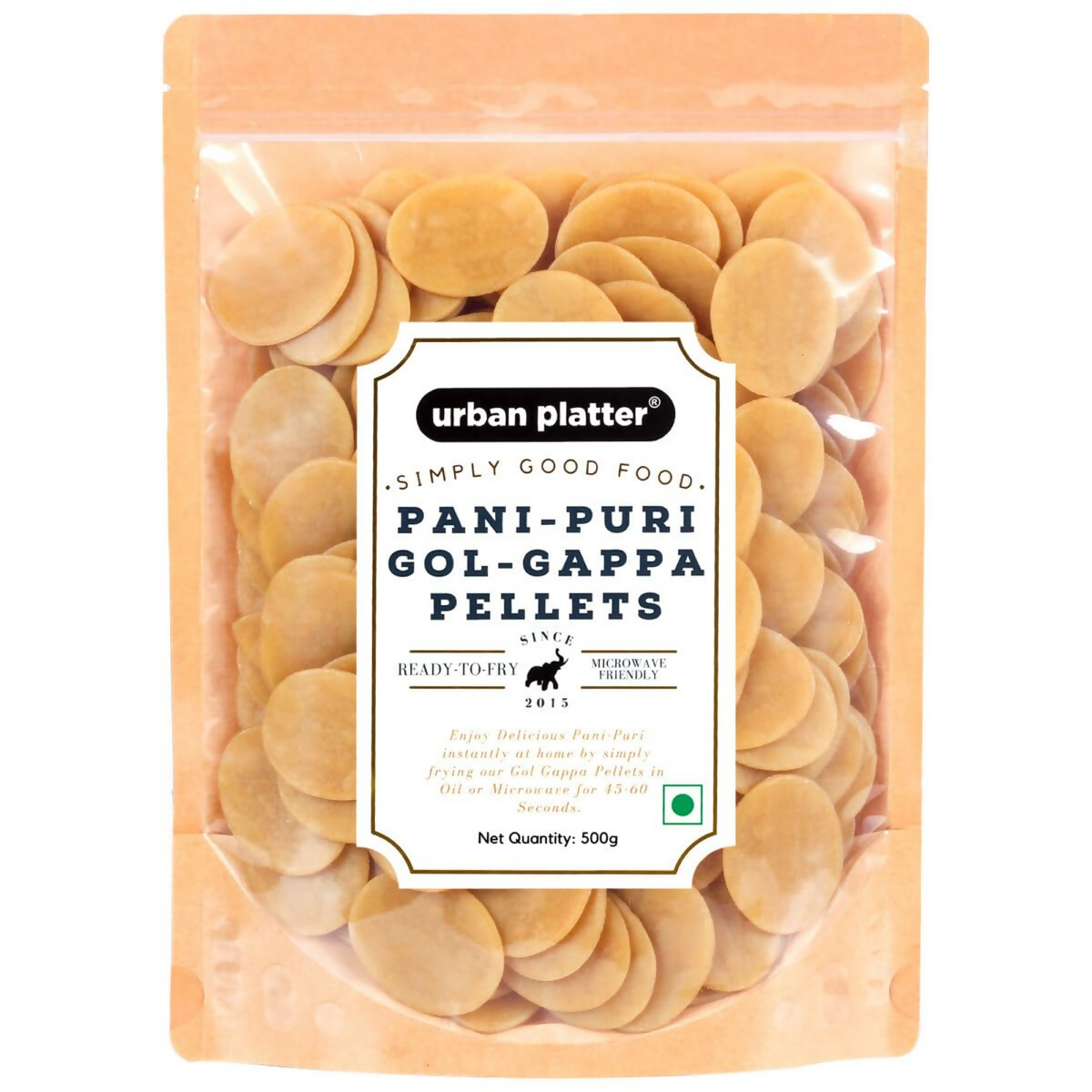 Urban Platter Pani Puri Golgappa Pellets Ready-To-Fry Or Microwave | Swadesiicart
