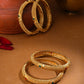 NVR Women's Set of 2 Gold-Polished Traditional Bangles - Swadesiicart