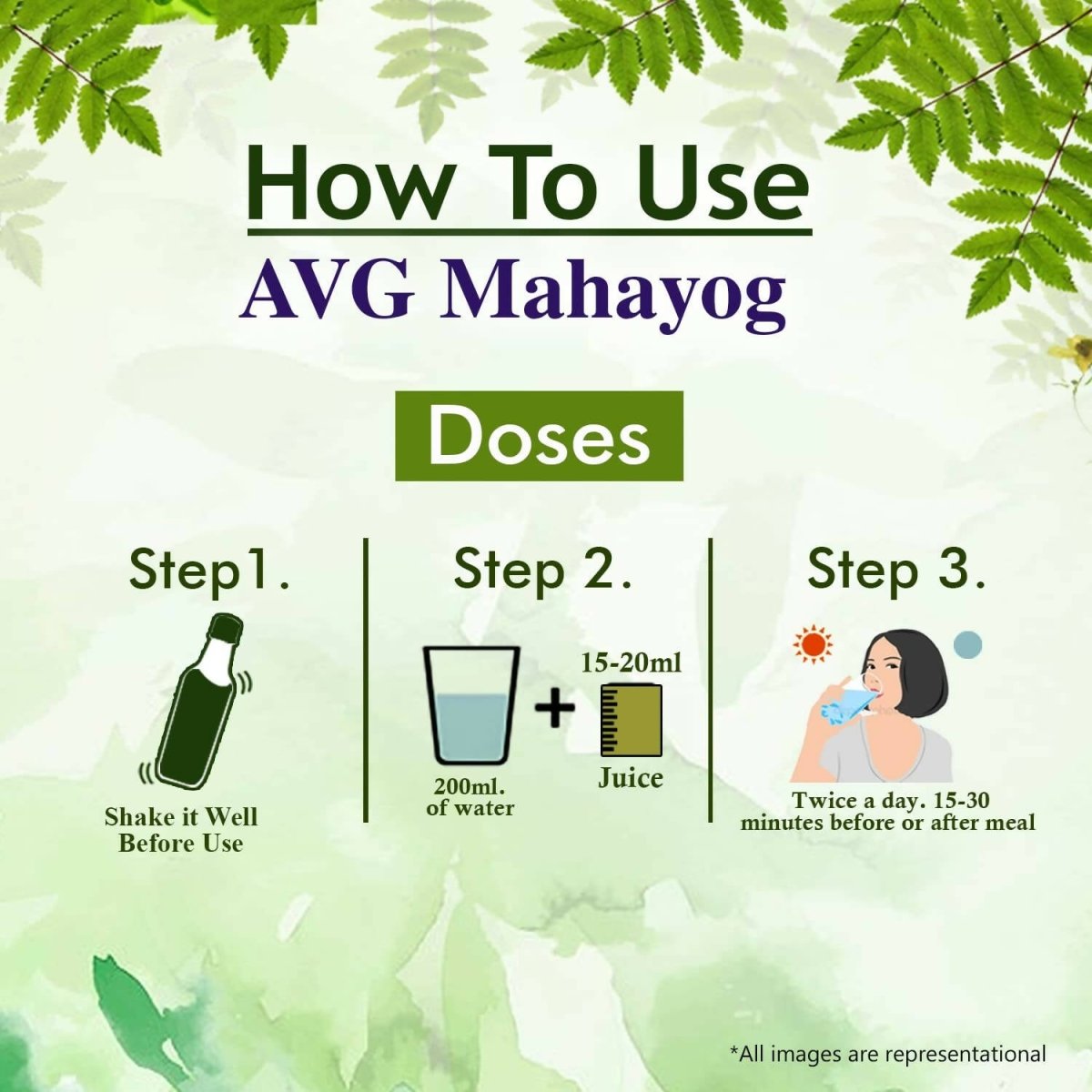 AVG Health Organics Mahayog, Vital Diaba Care Juice - Swadesiicart